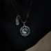 Gold-Plated Tai Chi Pendant, Handmade Bagua Necklace