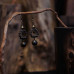 Shan Zhong Wooden Earrings, Handmade Ear Jewelry, Creative Vintage Finish