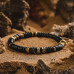 Vintage Coconut Shell Bracelet, Minimalist Fashion Jewelry, Couple Wristband